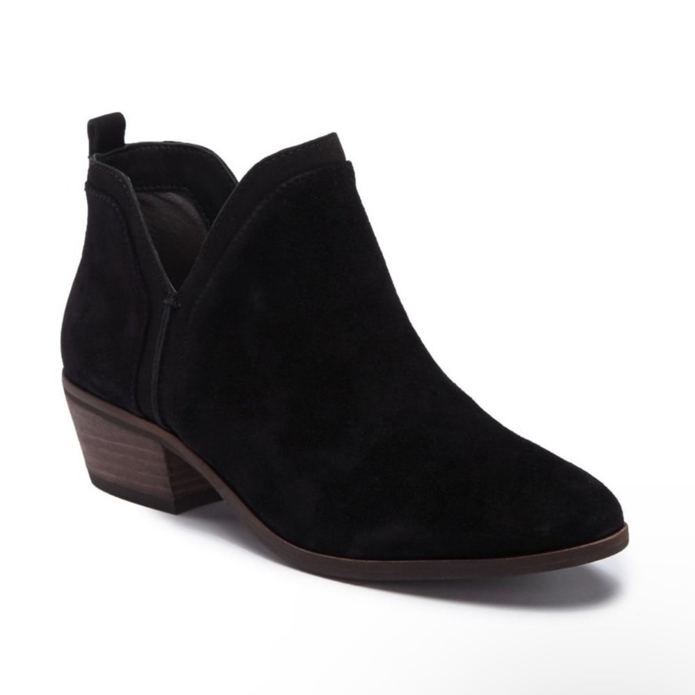 Sam Edelman Patrick Black Suede Bootie size 9.5